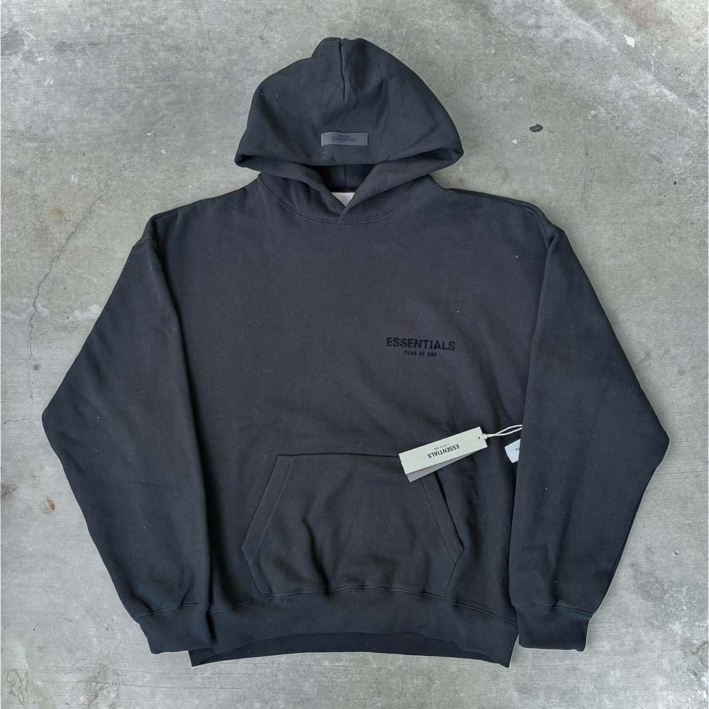 Essentials black Hoodie for Men
